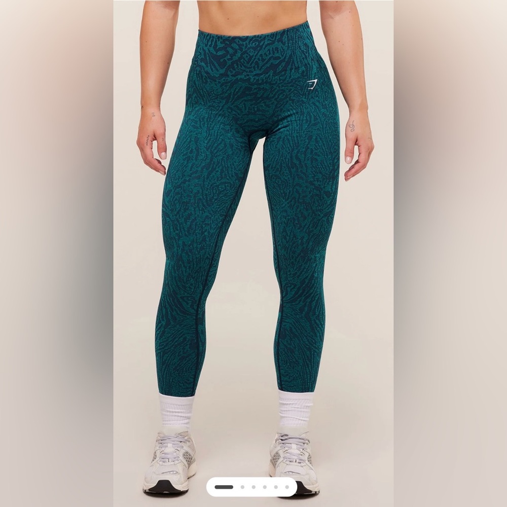Adapt Animal Dark Teal Seamless Leggings
